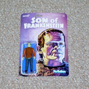 2021 Super7 ReAction Universal Monsters Son of Frankenstein Figure MOC Brand New